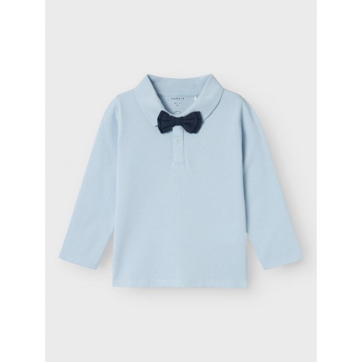 NAME IT MINI NMMROGER LS POLO Niagara Mist | Freewear NMMROGER LS POLO - www.freewear.nl - Freewear