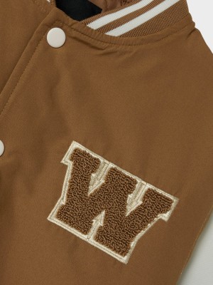 NAME IT KIDS NKMMAINS VARSITY JACKET Toasted Coconut | Freewear NKMMAINS VARSITY JACKET - www.freewear.nl - Freewear