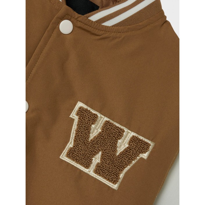 NAME IT KIDS NKMMAINS VARSITY JACKET Toasted Coconut | Freewear NKMMAINS VARSITY JACKET - www.freewear.nl - Freewear