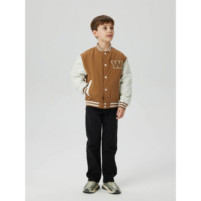NAME IT KIDS NKMMAINS VARSITY JACKET Toasted Coconut | Freewear NKMMAINS VARSITY JACKET - www.freewear.nl - Freewear