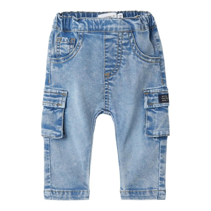 Name It NBMBEN BAGGY CARGO JEANS 2727-YB NO: Medium Blue Denim | Freewear NBMBEN BAGGY CARGO JEANS 2727-YB NO: - www.freewear.nl - Freewear