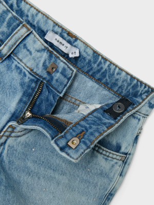 NAME IT KIDS NKFROSE REG DNM SHORTS 6042-AC NOOS Medium Blue Denim | Freewear NKFROSE REG DNM SHORTS 6042-AC NOOS - www.freewear.nl - Freewear