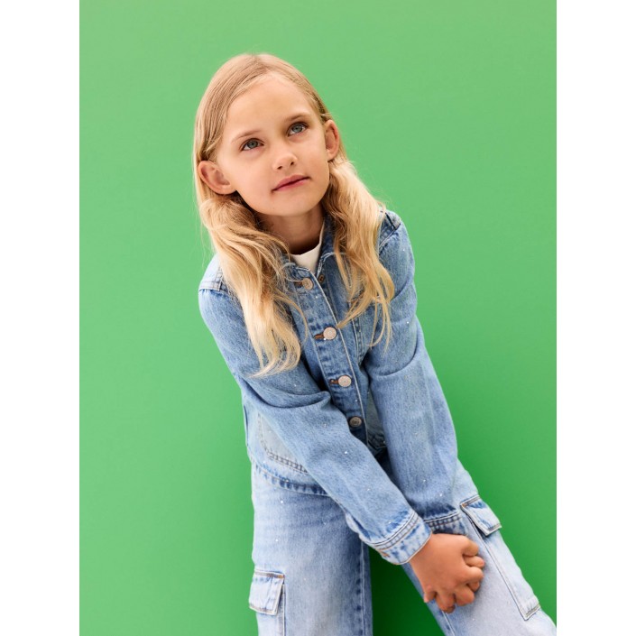NAME IT KIDS NKFARIA LS OS DNM JACKET 6024-AC D Light Blue Denim | Freewear NKFARIA LS OS DNM JACKET 6024-AC D - www.freewear.nl - Freewear