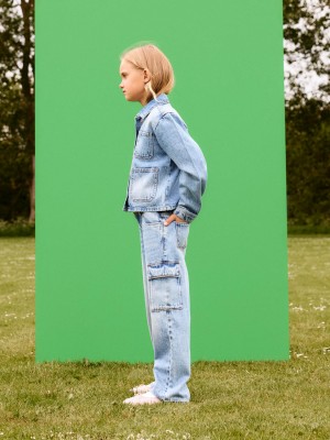 NAME IT KIDS NKFARIA LS OS DNM JACKET 6024-AC D Light Blue Denim | Freewear NKFARIA LS OS DNM JACKET 6024-AC D - www.freewear.nl - Freewear