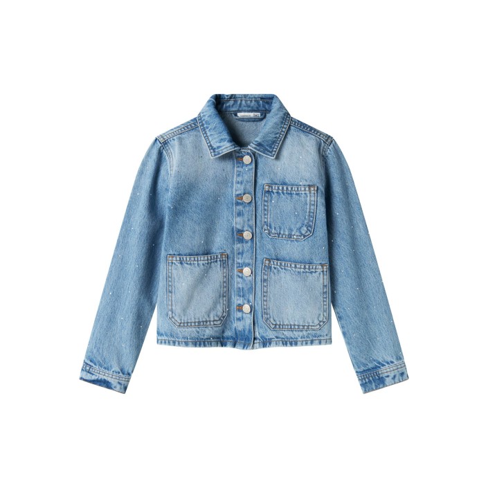 NAME IT KIDS NKFARIA LS OS DNM JACKET 6024-AC D Light Blue Denim | Freewear NKFARIA LS OS DNM JACKET 6024-AC D - www.freewear.nl - Freewear