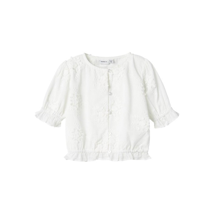 NAME IT MINI NMFFASINE SS TOP Bright White | Freewear NMFFASINE SS TOP - www.freewear.nl - Freewear