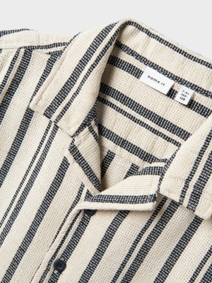 NAME IT KIDS NKMFOKO SS NREG SHIRT Peyote/NAVY BLAZER | Freewear NKMFOKO SS NREG SHIRT - www.freewear.nl - Freewear