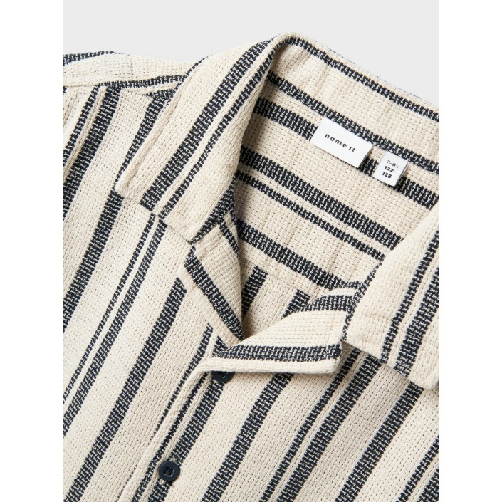 NAME IT KIDS NKMFOKO SS NREG SHIRT Peyote/NAVY BLAZER | Freewear NKMFOKO SS NREG SHIRT - www.freewear.nl - Freewear