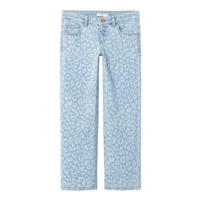 NAME IT KIDS NKFROSE ST AOP JEANS 1016-BF F Light Blue Denim/LEO | Freewear NKFROSE ST AOP JEANS 1016-BF F - www.freewear.nl - Freewear