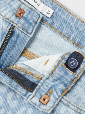 NAME IT KIDS NKFROSE ST AOP JEANS 1016-BF F Light Blue Denim/LEO | Freewear NKFROSE ST AOP JEANS 1016-BF F - www.freewear.nl - Freewear