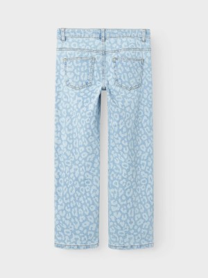 NAME IT KIDS NKFROSE ST AOP JEANS 1016-BF F Light Blue Denim/LEO | Freewear NKFROSE ST AOP JEANS 1016-BF F - www.freewear.nl - Freewear