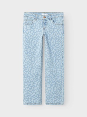 NAME IT KIDS NKFROSE ST AOP JEANS 1016-BF F Light Blue Denim/LEO | Freewear NKFROSE ST AOP JEANS 1016-BF F - www.freewear.nl - Freewear