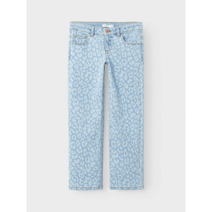 NAME IT KIDS NKFROSE ST AOP JEANS 1016-BF F Light Blue Denim/LEO | Freewear NKFROSE ST AOP JEANS 1016-BF F - www.freewear.nl - Freewear