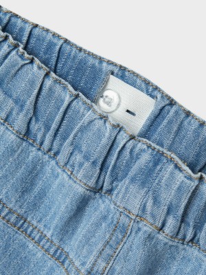NAME IT KIDS NKMRYAN CARGO DNM L SHORTS 3950-KY Light Blue Denim/STRIPES | Freewear NKMRYAN CARGO DNM L SHORTS 3950-KY - www.freewear.nl - Freewear