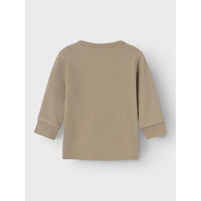 Name It NBMNOTAT R LS TOP Weathered Teak | Freewear NBMNOTAT R LS TOP - www.freewear.nl - Freewear