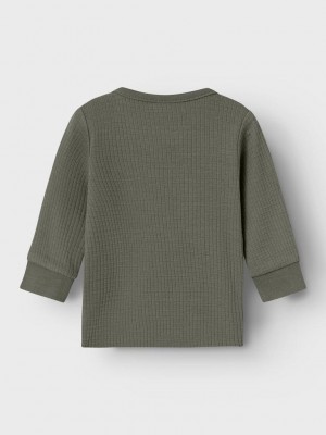 Name It NBMNOTAT R LS TOP Tea Leaf | Freewear NBMNOTAT R LS TOP - www.freewear.nl - Freewear