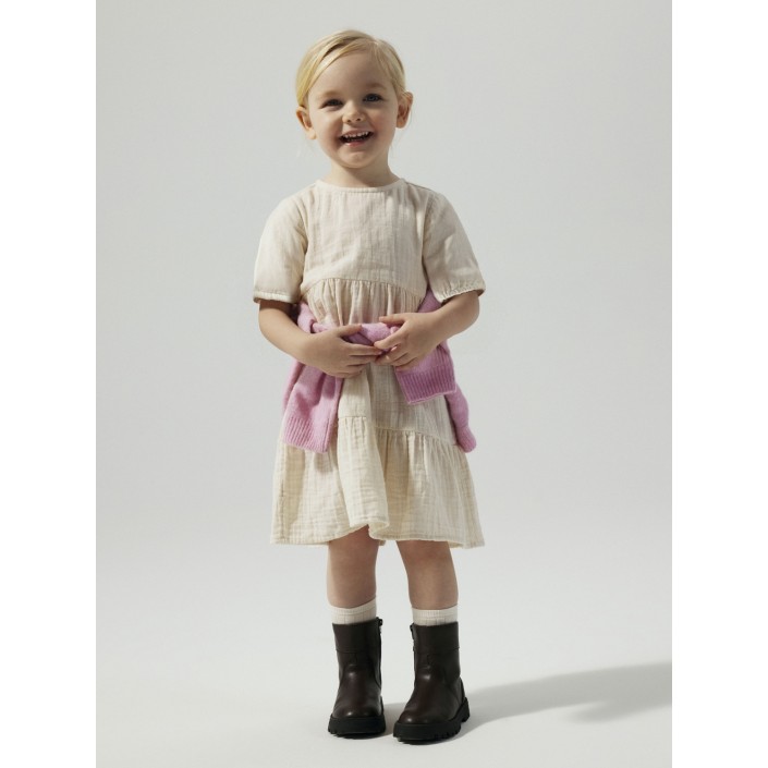 NAME IT MINI NMFJASMIN SS DRESS NOOS Summer Sand | Freewear NMFJASMIN SS DRESS NOOS - www.freewear.nl - Freewear
