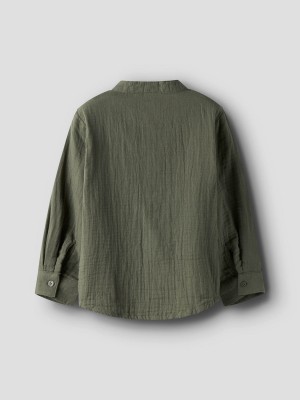 NAME IT MINI NMMJOHNNY LS SHIRT Dusty Olive | Freewear NMMJOHNNY LS SHIRT - www.freewear.nl - Freewear