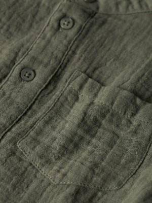 NAME IT MINI NMMJOHNNY LS SHIRT Dusty Olive | Freewear NMMJOHNNY LS SHIRT - www.freewear.nl - Freewear