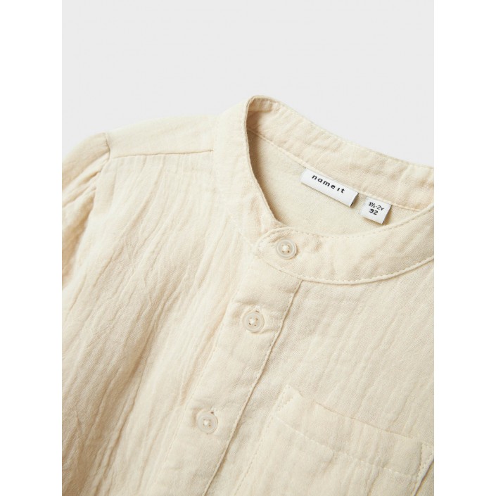 NAME IT MINI NMMJOHNNY LS SHIRT Summer Sand | Freewear NMMJOHNNY LS SHIRT - www.freewear.nl - Freewear
