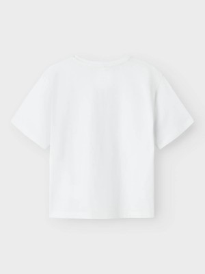 NAME IT KIDS NKFDASK SS NREG TOP Bright White | Freewear NKFDASK SS NREG TOP - www.freewear.nl - Freewear