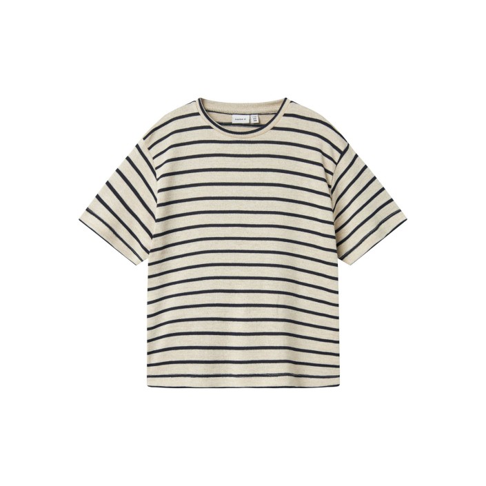NAME IT KIDS NKFDALLA SS NREG TOP Navy Blazer/BRIGHT WHITE | Freewear NKFDALLA SS NREG TOP - www.freewear.nl - Freewear
