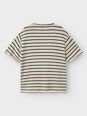 NAME IT KIDS NKFDALLA SS NREG TOP Navy Blazer/BRIGHT WHITE | Freewear NKFDALLA SS NREG TOP - www.freewear.nl - Freewear
