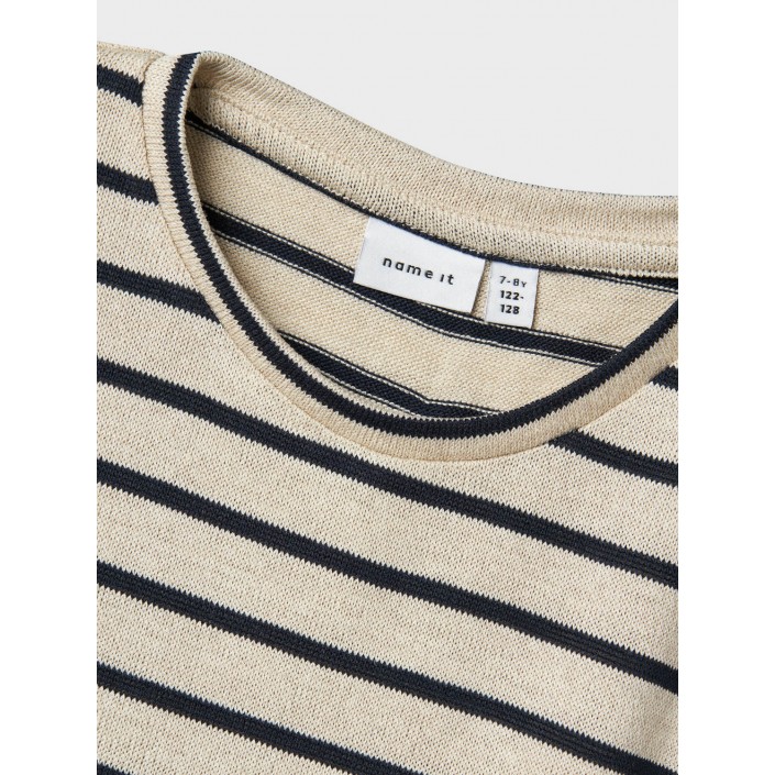 NAME IT KIDS NKFDALLA SS NREG TOP Navy Blazer/BRIGHT WHITE | Freewear NKFDALLA SS NREG TOP - www.freewear.nl - Freewear
