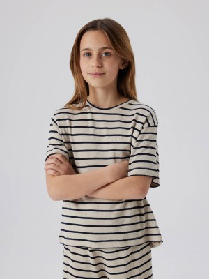 NAME IT KIDS NKFDALLA SS NREG TOP Navy Blazer/BRIGHT WHITE | Freewear NKFDALLA SS NREG TOP - www.freewear.nl - Freewear