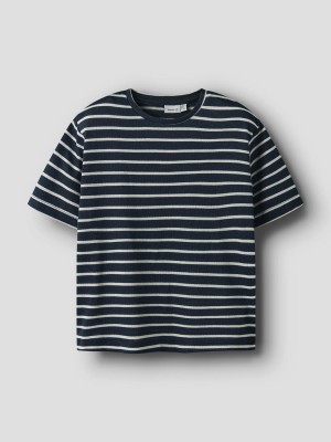 NAME IT KIDS NKFDALLA SS NREG TOP Summer Sand/NAVY BLAZER | Freewear NKFDALLA SS NREG TOP - www.freewear.nl - Freewear