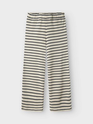 NAME IT KIDS NKFDALLA WIDE PANT Navy Blazer/BRIGHT WHITE | Freewear NKFDALLA WIDE PANT - www.freewear.nl - Freewear