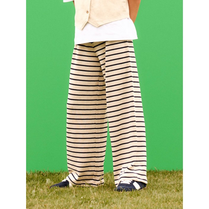 NAME IT KIDS NKFDALLA WIDE PANT Navy Blazer/BRIGHT WHITE | Freewear NKFDALLA WIDE PANT - www.freewear.nl - Freewear