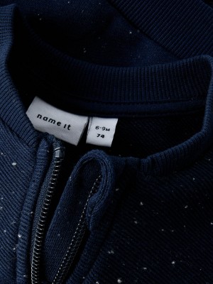 Name It NBMDONALDO SWEAT CARDIGAN Navy Blazer | Freewear NBMDONALDO SWEAT CARDIGAN - www.freewear.nl - Freewear