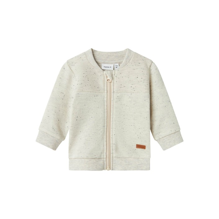Name It NBMDONALDO SWEAT CARDIGAN Peyote Melange | Freewear NBMDONALDO SWEAT CARDIGAN - www.freewear.nl - Freewear