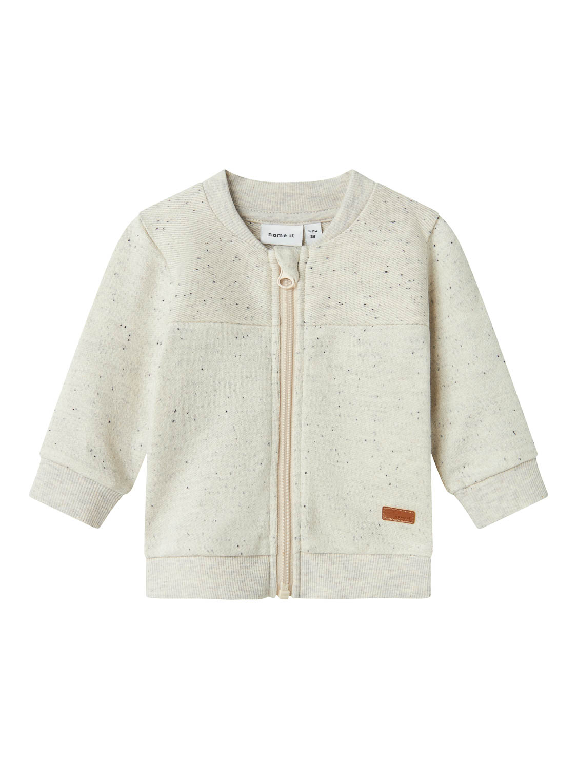 Name It baby jongens vest DONALDO Peyote Melange Regular Fit