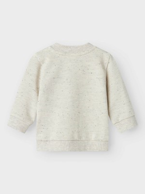 Name It NBMDONALDO SWEAT CARDIGAN Peyote Melange | Freewear NBMDONALDO SWEAT CARDIGAN - www.freewear.nl - Freewear