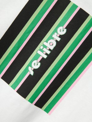 NAME IT KIDS NKFFALAURA SS NREG TOP BOX Bright White/BRIGHT GREEN | Freewear NKFFALAURA SS NREG TOP BOX - www.freewear.nl - Freewear
