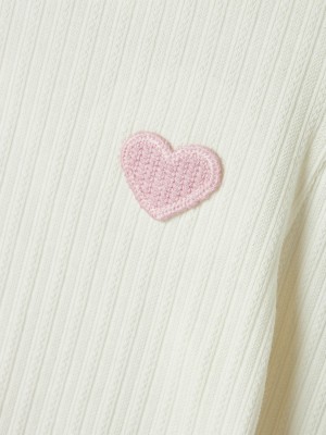 NAME IT MINI NMFDLOVE XSL LS TOP Cloud Dancer | Freewear NMFDLOVE XSL LS TOP - www.freewear.nl - Freewear
