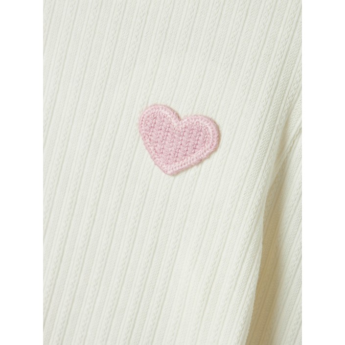 NAME IT MINI NMFDLOVE XSL LS TOP Cloud Dancer | Freewear NMFDLOVE XSL LS TOP - www.freewear.nl - Freewear