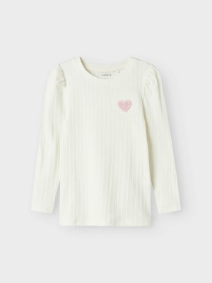NAME IT MINI NMFDLOVE XSL LS TOP Cloud Dancer | Freewear NMFDLOVE XSL LS TOP - www.freewear.nl - Freewear