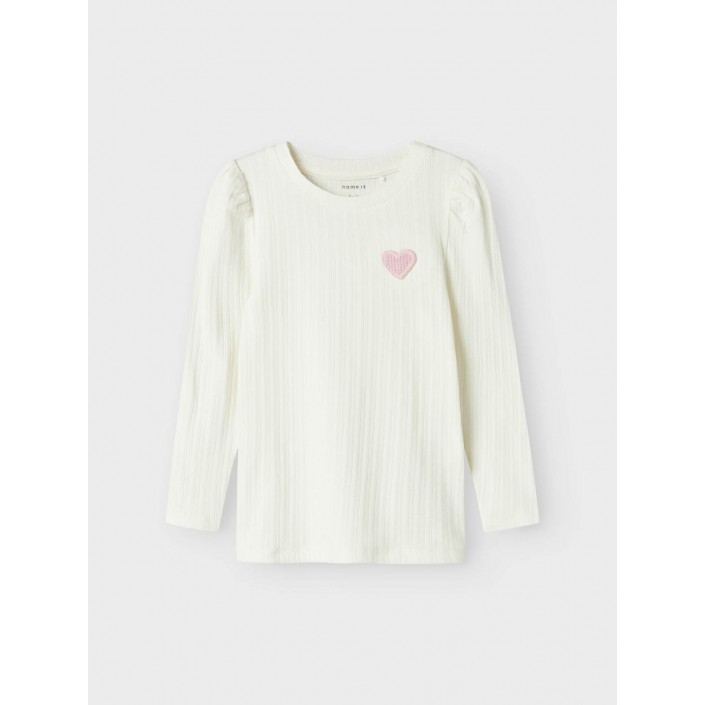 NAME IT MINI NMFDLOVE XSL LS TOP Cloud Dancer | Freewear NMFDLOVE XSL LS TOP - www.freewear.nl - Freewear