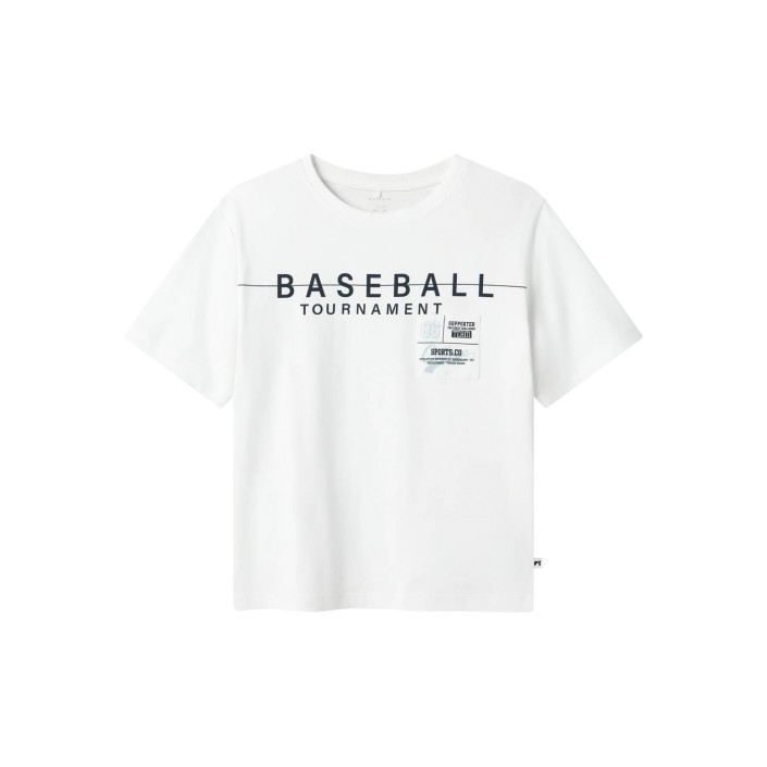 NAME IT KIDS NKMDENNIM SS NREG TOP Bright White | Freewear NKMDENNIM SS NREG TOP - www.freewear.nl - Freewear