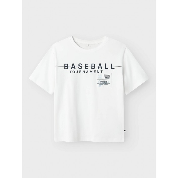 NAME IT KIDS NKMDENNIM SS NREG TOP Bright White | Freewear NKMDENNIM SS NREG TOP - www.freewear.nl - Freewear