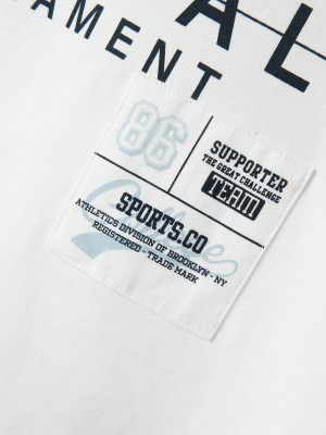 NAME IT KIDS NKMDENNIM SS NREG TOP Bright White | Freewear NKMDENNIM SS NREG TOP - www.freewear.nl - Freewear