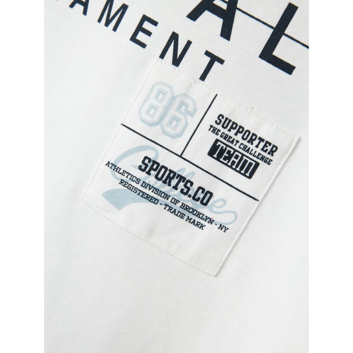 NAME IT KIDS NKMDENNIM SS NREG TOP Bright White | Freewear NKMDENNIM SS NREG TOP - www.freewear.nl - Freewear