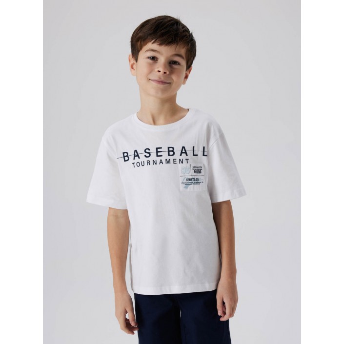 NAME IT KIDS NKMDENNIM SS NREG TOP Bright White | Freewear NKMDENNIM SS NREG TOP - www.freewear.nl - Freewear