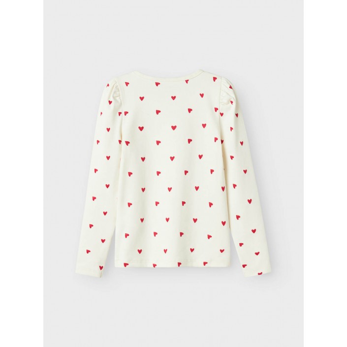 NAME IT MINI NMFDHEART XSL LS TOP Cloud Dancer | Freewear NMFDHEART XSL LS TOP - www.freewear.nl - Freewear