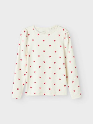 NAME IT MINI NMFDHEART XSL LS TOP Cloud Dancer | Freewear NMFDHEART XSL LS TOP - www.freewear.nl - Freewear