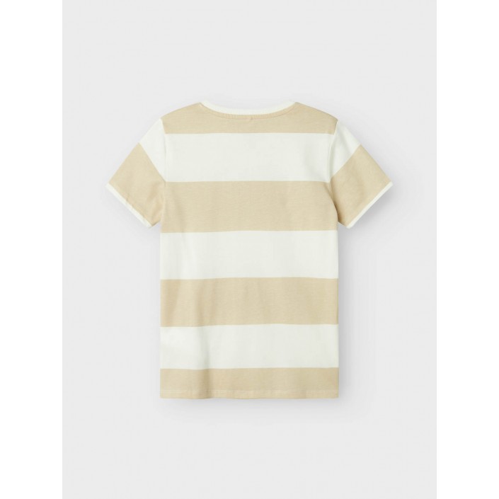 NAME IT KIDS NKMDORIO SS TOP Bright White/PEYOTE | Freewear NKMDORIO SS TOP - www.freewear.nl - Freewear
