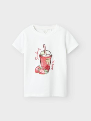 NAME IT MINI NMFFOJI SS TOP BOX Bright White | Freewear NMFFOJI SS TOP BOX - www.freewear.nl - Freewear